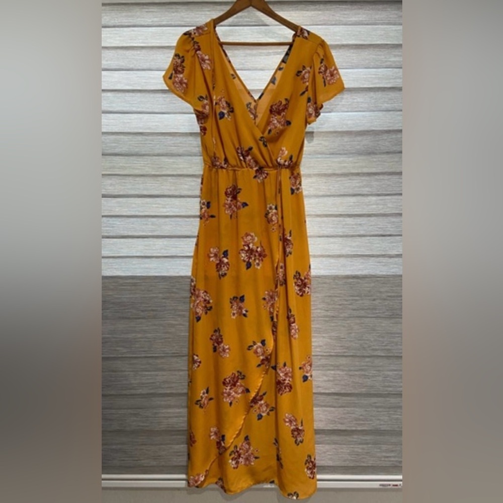 Ash and Violet Floral Wrap Maxi Sz XL